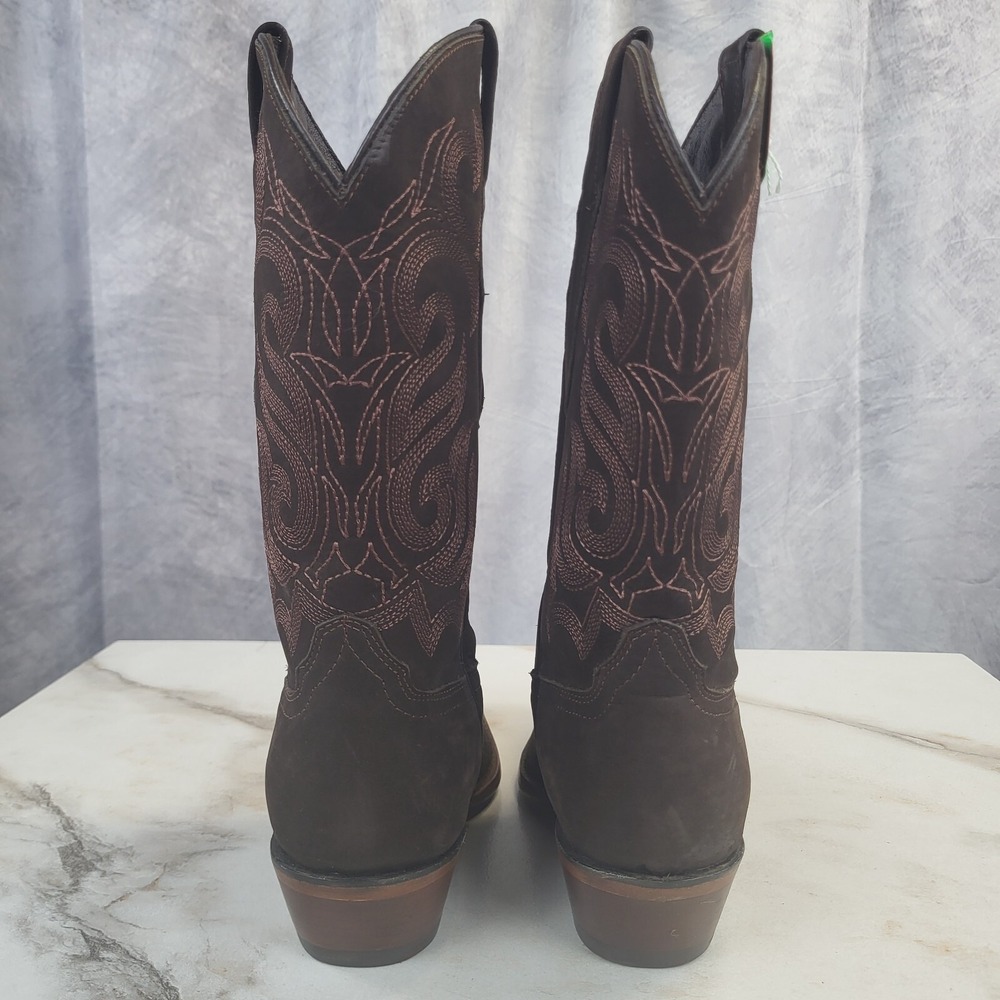 El General x Senor De Los Cielos Nubuck Western Cowgirl Boots Women's 6 M Brown - Picture 5 of 16